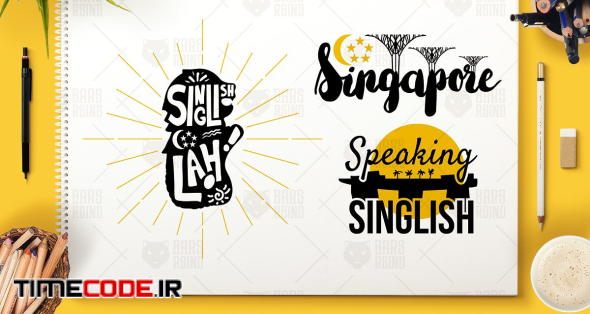 Singapore Symbols Lettering