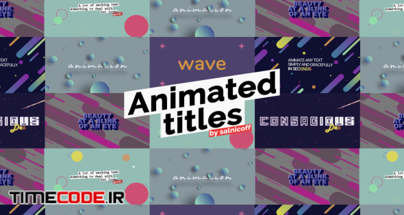 Animated Titles With Backgrounds