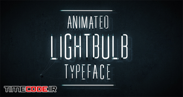  Animated Lightbulb Typeface 