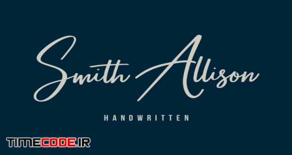 Smith Allison Signature Font 
