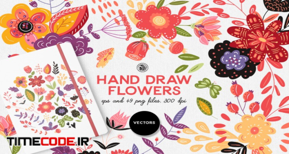 Hand Draw Flowers 