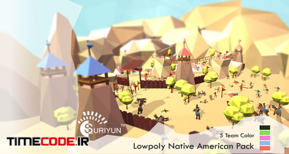 Lowpoly Native American Pack