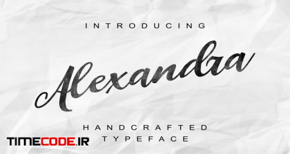 Alexandra handcrafted script font 