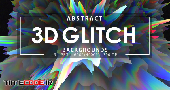 3D Glitch Backgrounds