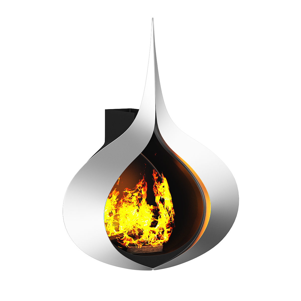 CGAxis Models Volume 45 3D Fireplaces + Render Scene