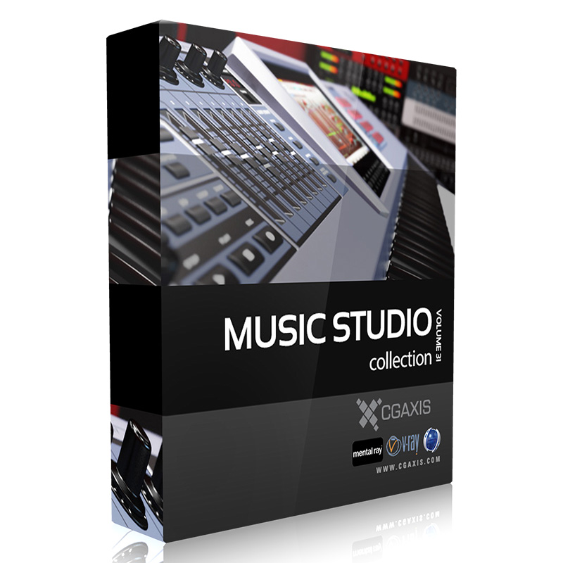 CGAxis Models Volume 31 Music Studio