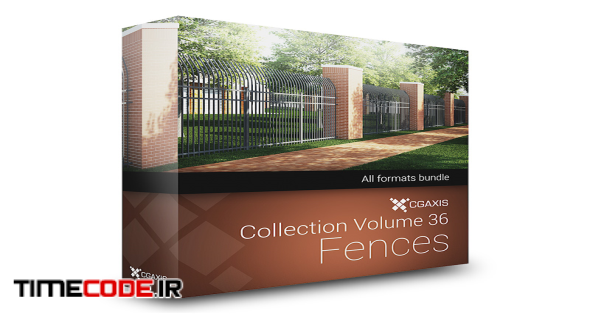 CGAxis Models Volume 36 Fences