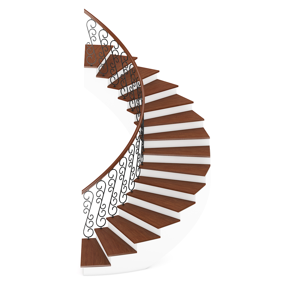 CGAxis Models Volume 42 Stairs + Render Scene