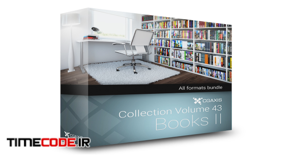 CGAxis Models Volume 43 Books II + Render Scene
