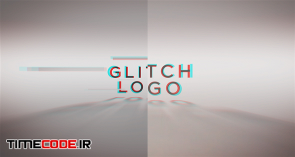  Glitch Words Logo Reveal | 2 versions 