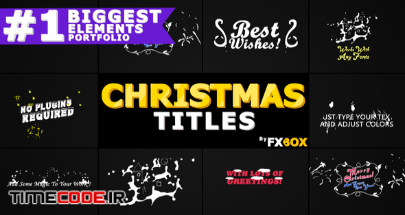  Christmas Titles And Transitions 