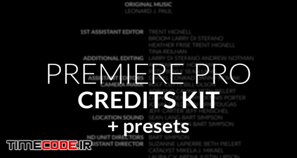 Credit Roll Kit For Premiere