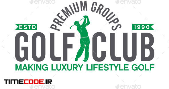 10 Golf Badges-Stickers & Logos