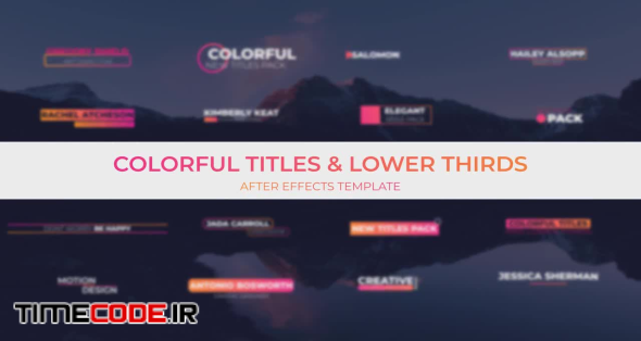 Colorful Titles & Lower Thirds