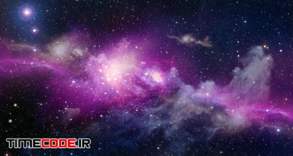 Purple Belt Space Galaxy Panorama