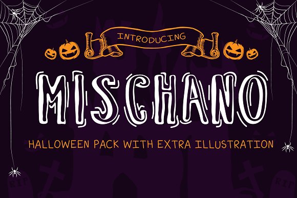 Mischano Typeface With Extras