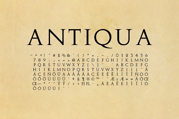 Antiqua - Antique Roman Font