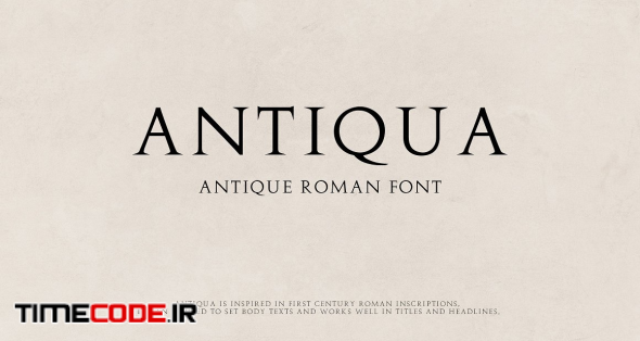 Antiqua - Antique Roman Font