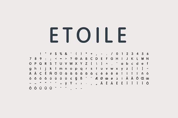 Etoile - Sans Serif Font