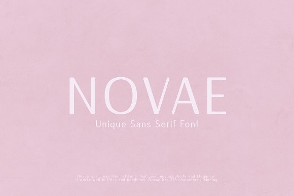 Novae - Unique Sans Serif Font