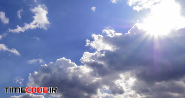 Rainy Clouds And Blue Sky Time-Lapse