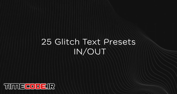 25 Glitch Text Presets V 1.0