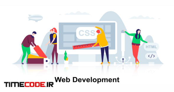 Web Development - Flat Concept
