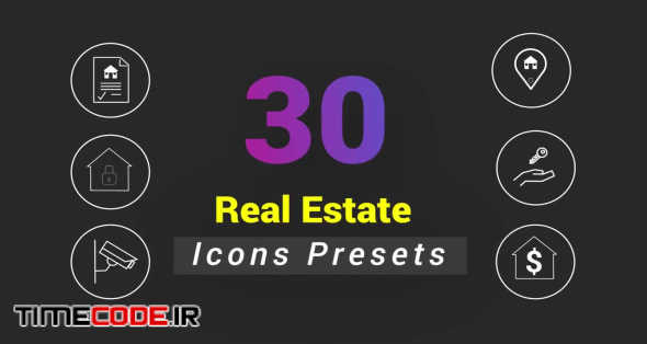 30 Animated Real Estate Icons