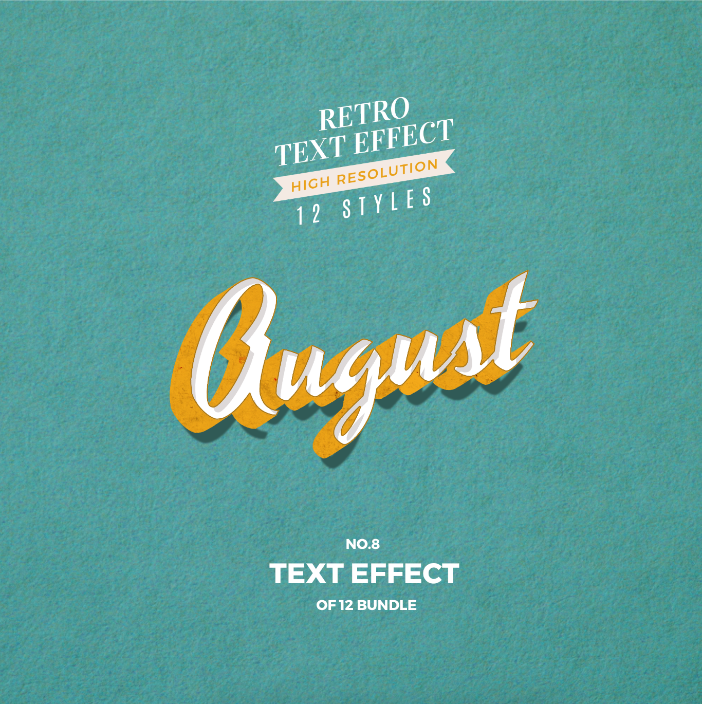 Months Of The Year Retro Text Effects