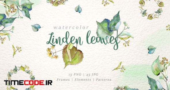 linden leaves Watercolor png