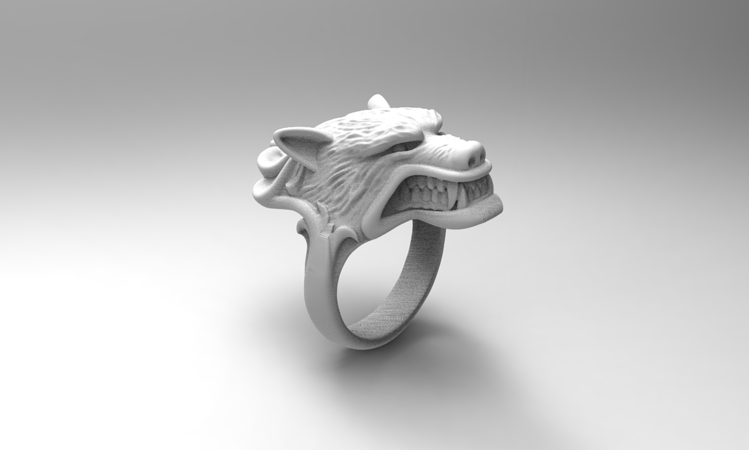 WereWolf ring 3D print model