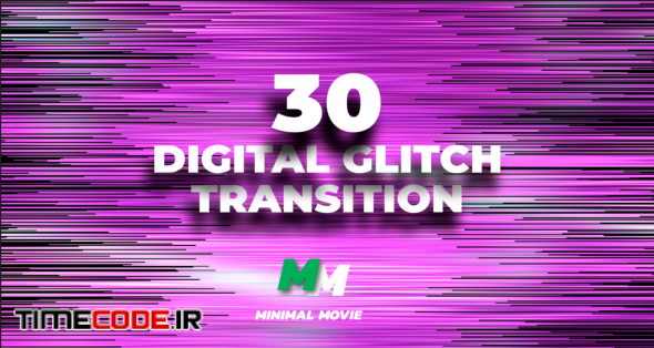 30 Digital Glitch Transition