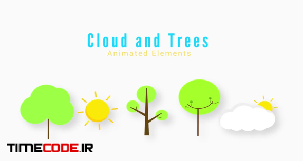 Cloud And Tree Animated Elements