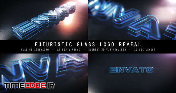  Futuristic Glass Logo Reveal 