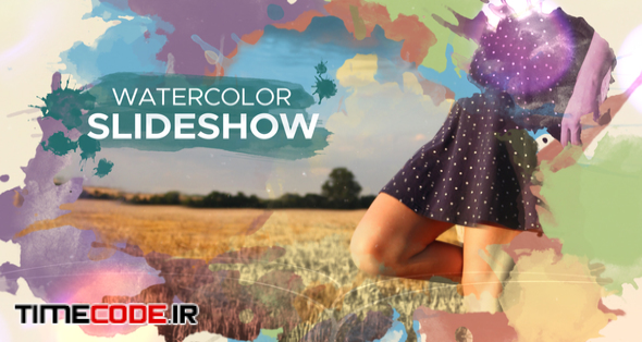  Watercolor Parallax Slideshow 