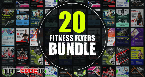 20 Fitness Flyers Bundle