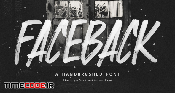Faceback - SVG Brush Font