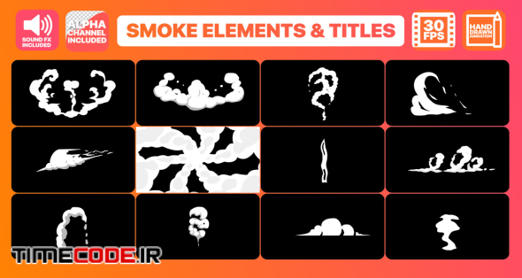 Hand Drawn Smoke Elements Transitions And Titles