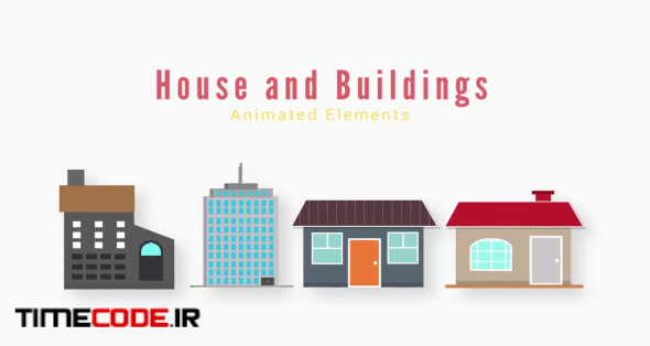 House and Buildings Animated Elements