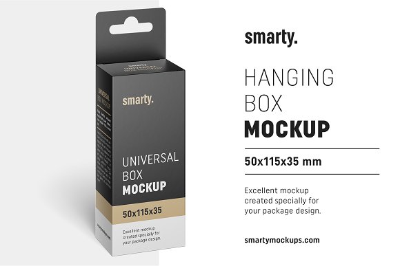 Download دانلود موکاپ جعبه Hanging Box Mockup 3394989 | تایم کد