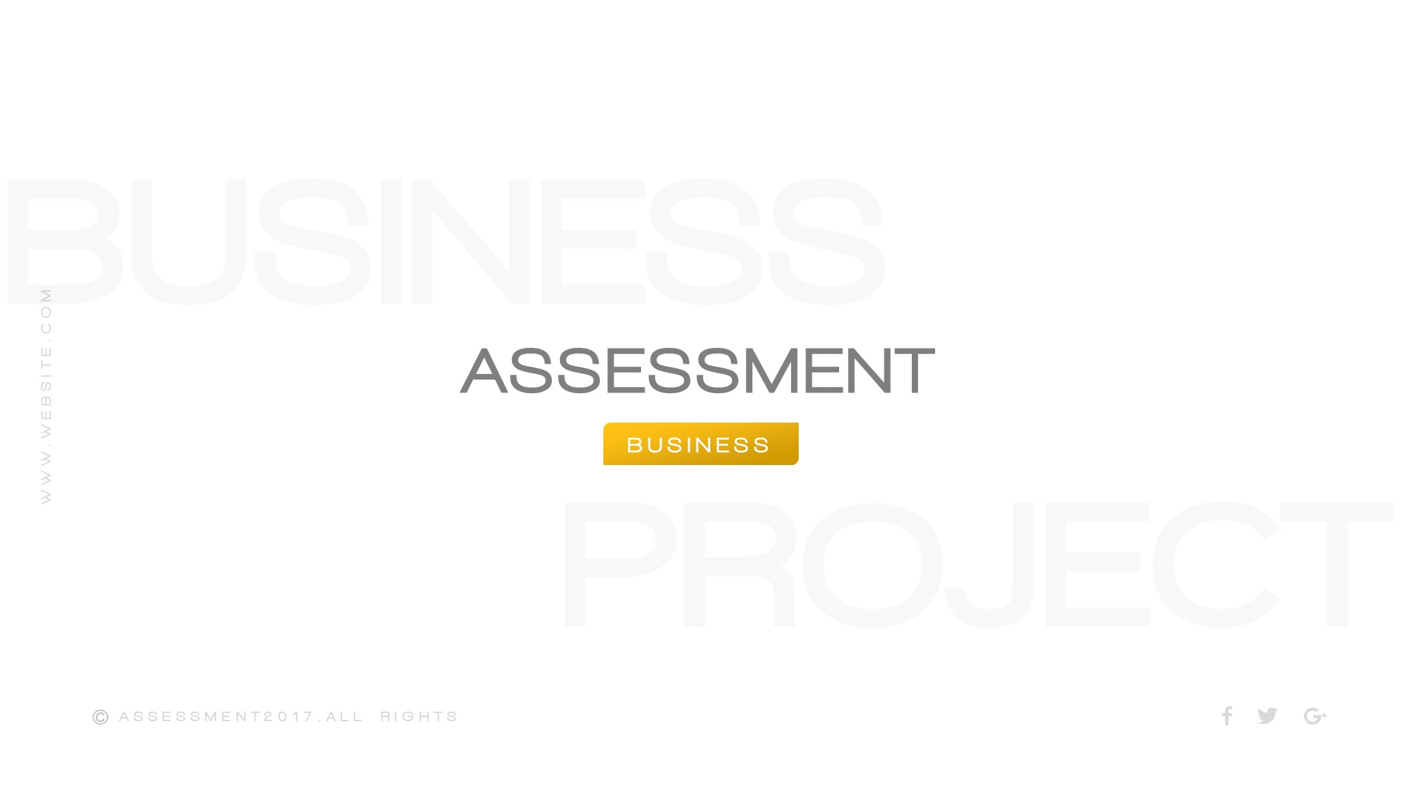 Assessment Business Template