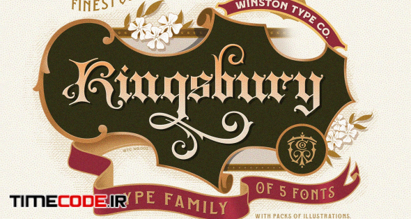 WT Kingsbury Font Bundle