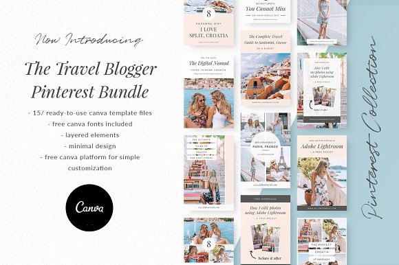 Travel Blogger Pinterest Bundle
