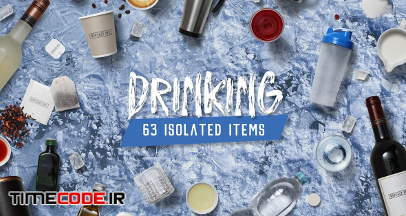 Drinking - Isolated Food Items