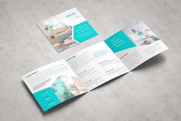 Business Square Tri Fold Brochure