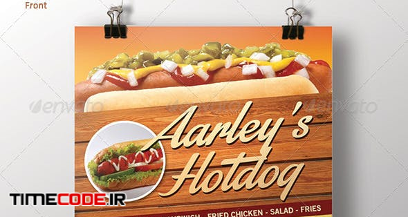 Hotdog Menu Flyer