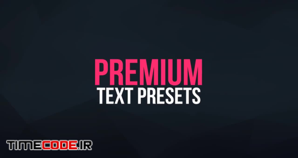 Premium Text Presets
