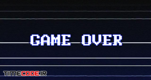 Game Over Glitch Text