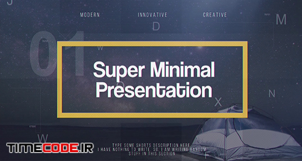  Super Minimal Presentation 