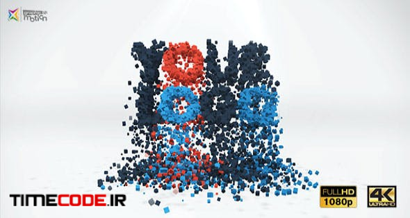  3D Particles Logo Build & Break 